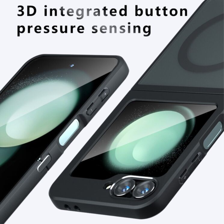 Защитный чехол Deexe Matte Skin with MagSafe (FF) для Samsung Galaxy Flip 6 - Black: фото 10 из 13