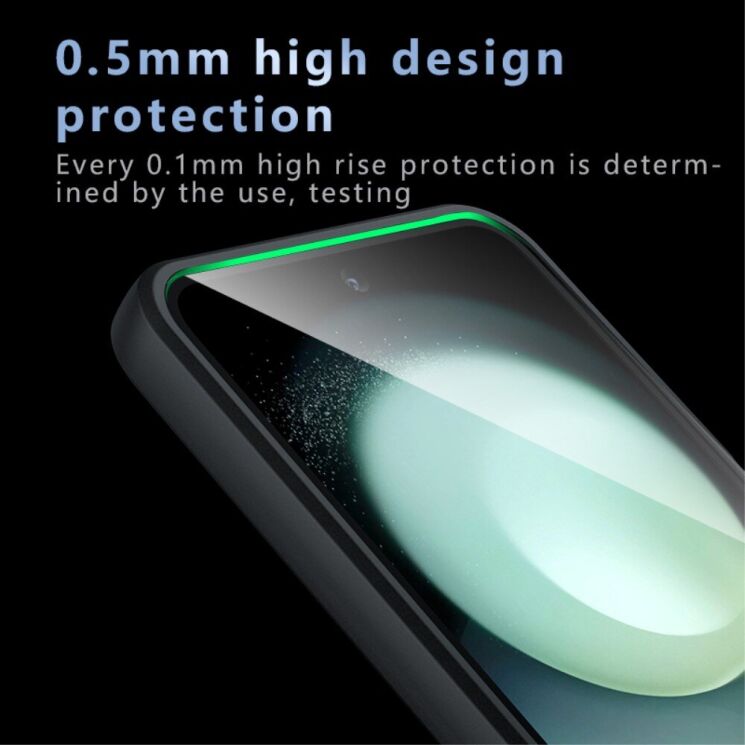Защитный чехол Deexe Matte Skin with MagSafe (FF) для Samsung Galaxy Flip 6 - Black: фото 6 из 13