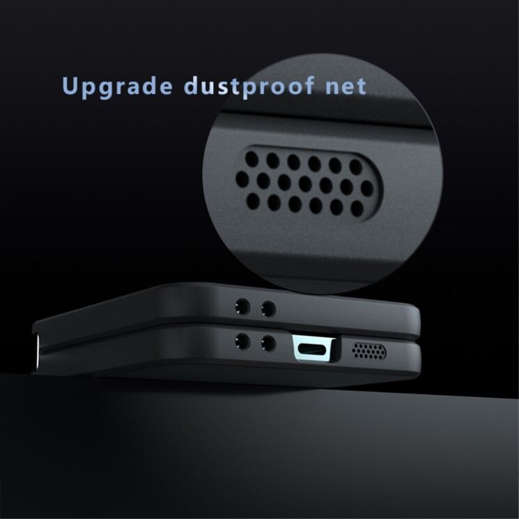 Защитный чехол Deexe Matte Skin with MagSafe (FF) для Samsung Galaxy Flip 6 - Black: фото 5 из 13