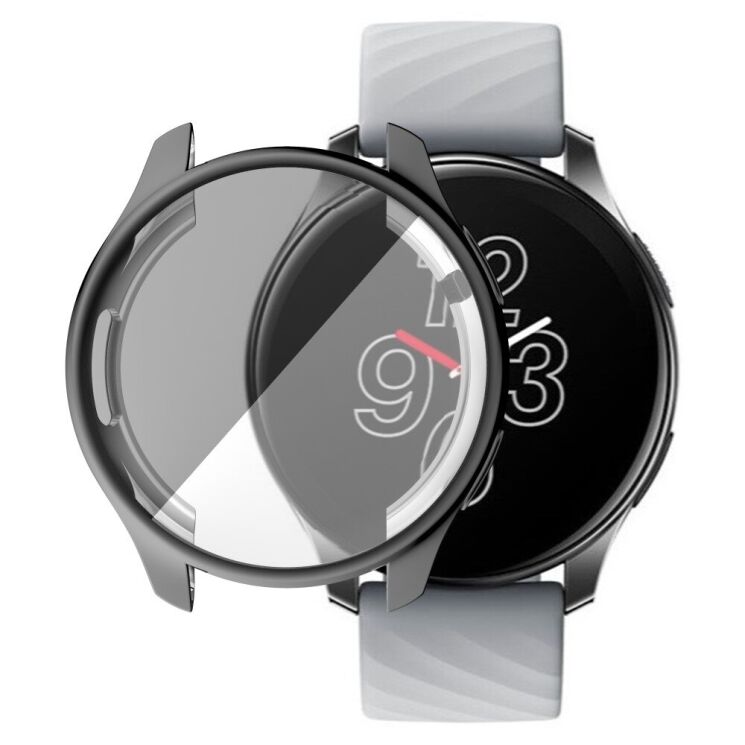 Защитный чехол Deexe Protective Frame для OnePlus Watch - Black: фото 1 из 9