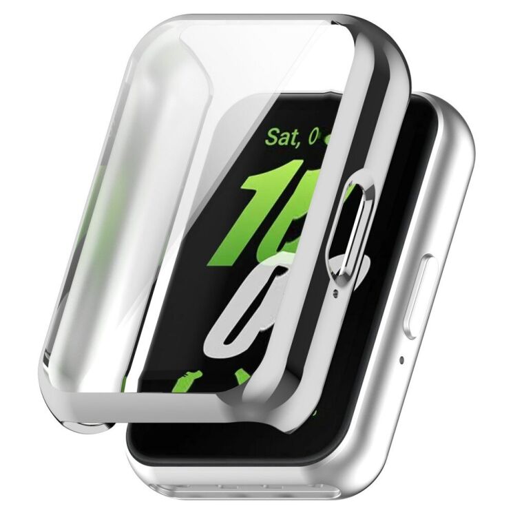 Защитный чехол Deexe Protective Frame для Samsung Galaxy Fit 3 - Silver: фото 1 из 8