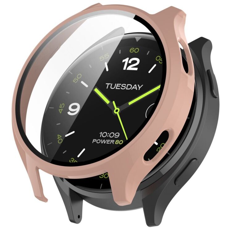 Защитный чехол Deexe Protective Frame для Xiaomi Watch 2 - Pink: фото 1 из 8