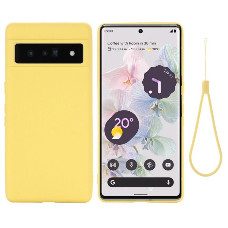 Защитный чехол Deexe Silicone Case для Google Pixel 7 Pro - Yellow: фото 2 из 7