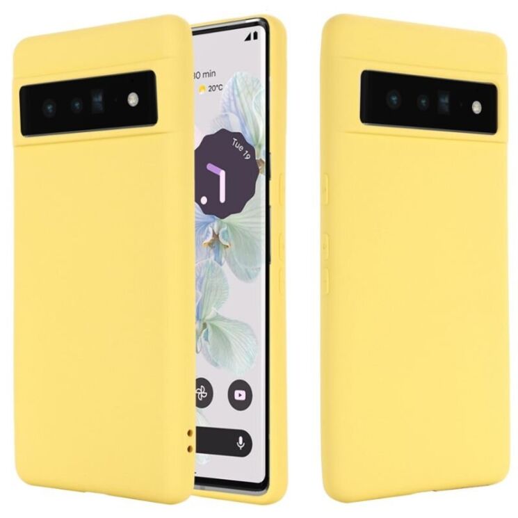 Защитный чехол Deexe Silicone Case для Google Pixel 7 Pro - Yellow: фото 1 из 7