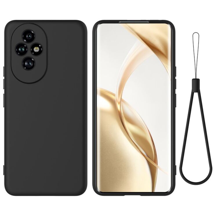 Защитный чехол Deexe Silicone Case для Honor 200 - Black: фото 1 из 8