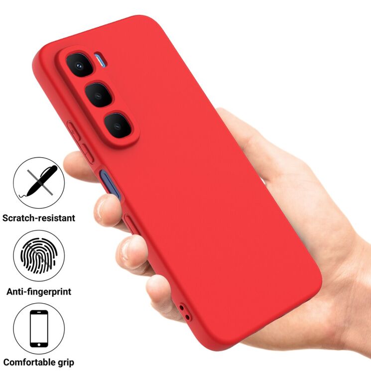 Захисний чохол Deexe Silicone Case для Infinix Hot 60і - Black: фото 2 з 8