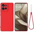 Защитный чехол Deexe Silicone Case для Motorola Edge 50 - Red (368523R)