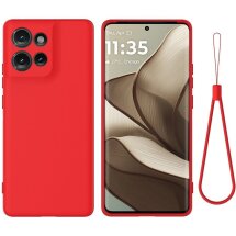 Защитный чехол Deexe Silicone Case для Motorola Edge 50 - Red: фото 1 из 8