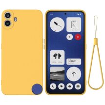 Защитный чехол Deexe Silicone Case для Nothing CMF Phone 1 - Yellow: фото 1 из 8