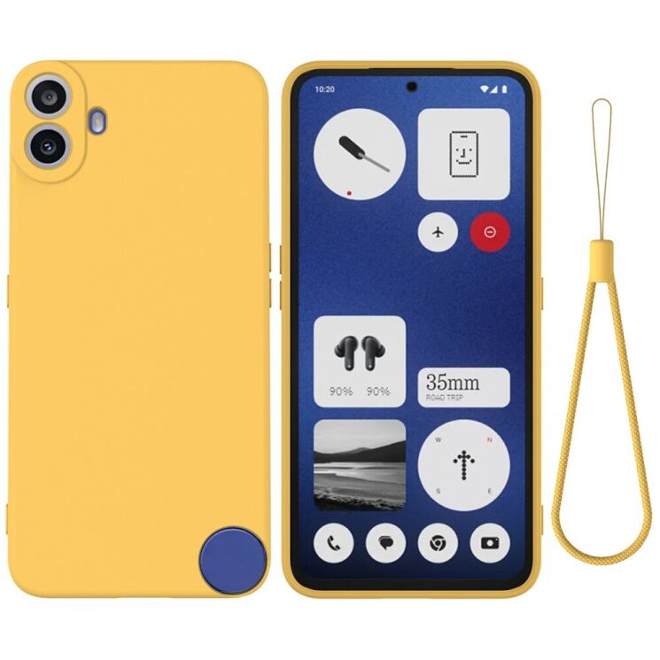 Защитный чехол Deexe Silicone Case для Nothing CMF Phone 1 - Yellow: фото 1 из 8