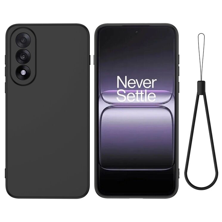 Защитный чехол Deexe Silicone Case для OnePlus Nord 5 / Ace 5 Ultra - Black: фото 1 из 8