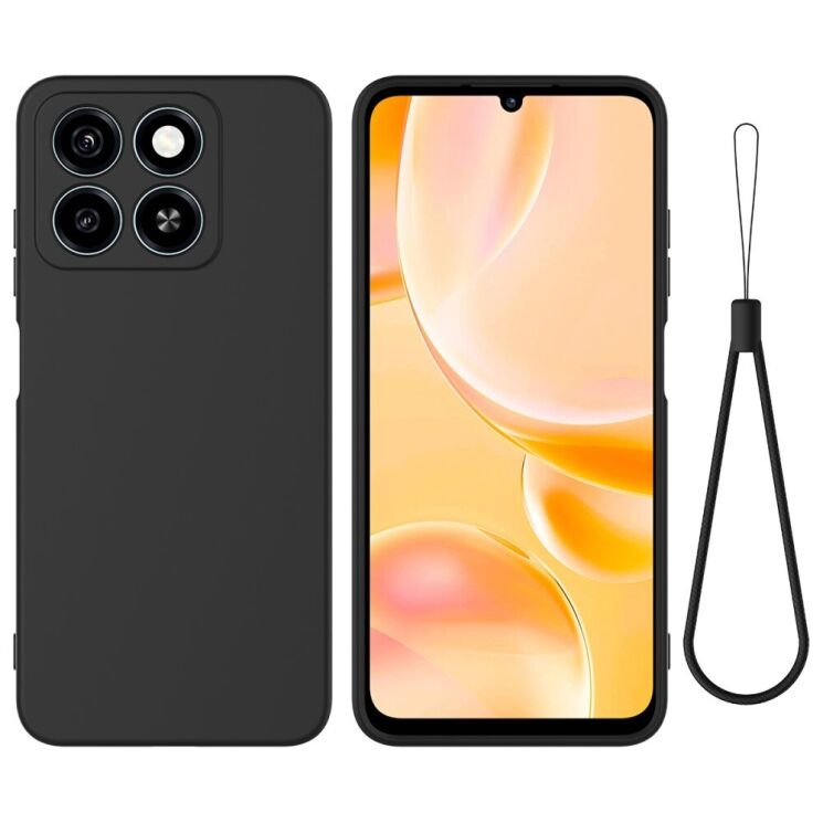 Защитный чехол Deexe Silicone Case для ZTE Blade A35 / Blade A55 - Black: фото 1 из 8