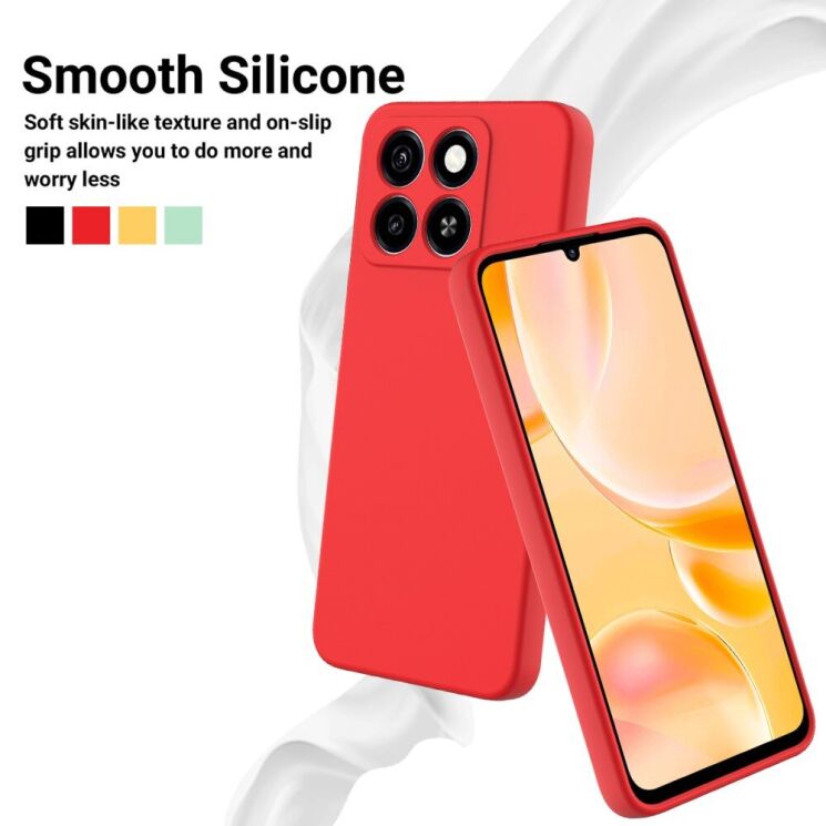 Защитный чехол Deexe Silicone Case для ZTE Blade A35 / Blade A55 - Black: фото 3 из 8