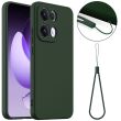 Защитный чехол Deexe Silicone Case with MagSafe для OPPO Reno 13 Pro 5G - Dark Green (376731DG)