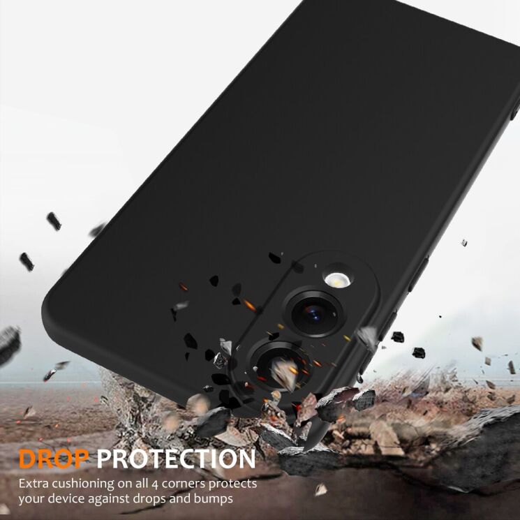 Защитный чехол Deexe Silicone Case with MagSafe для Samsung Galaxy S25 Edge (S937) - Black: фото 3 из 9
