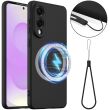 Захисний чохол Deexe Silicone Case with MagSafe для Samsung Galaxy S25 Edge (S937) - Black (377563B)
