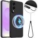 Защитный чехол Deexe Silicone Case with MagSafe для Samsung Galaxy S25 Edge (S937) - Black (377563B). Фото 1 из 9