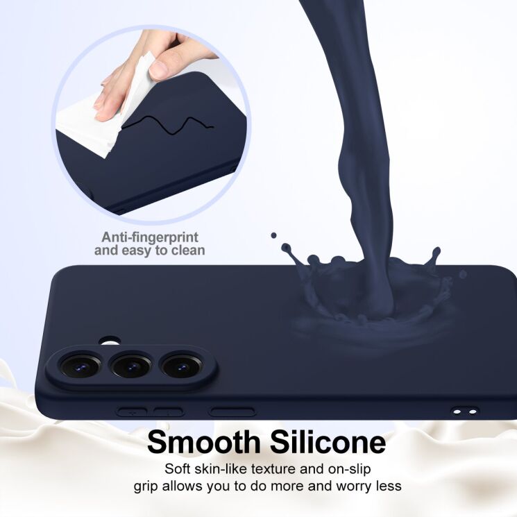 Защитный чехол Deexe Silicone Case with MagSafe для Samsung Galaxy S26 Plus - Black: фото 6 из 9