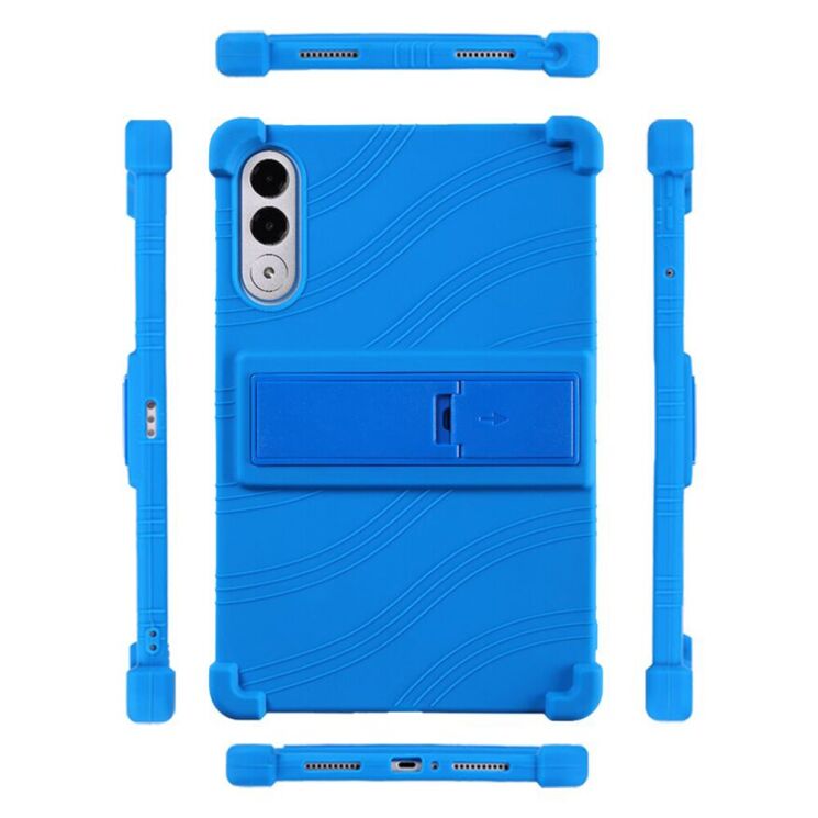 Захисний чохол Deexe Silicone Kickstand для Lenovo Yoga Tab 11.1 - Baby Blue: фото 12 з 19