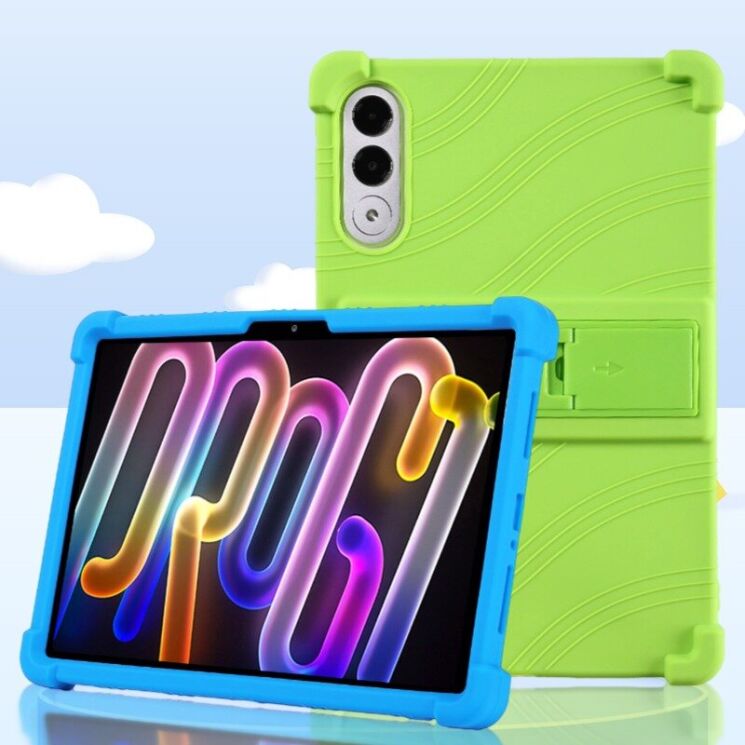 Захисний чохол Deexe Silicone Kickstand для Lenovo Yoga Tab 11.1 - Baby Blue: фото 8 з 19