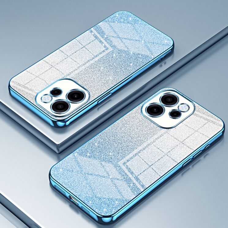 Захисний чохол Deexe Sparkles Cover для OPPO Reno 15 F/FS - Blue: фото 2 з 7