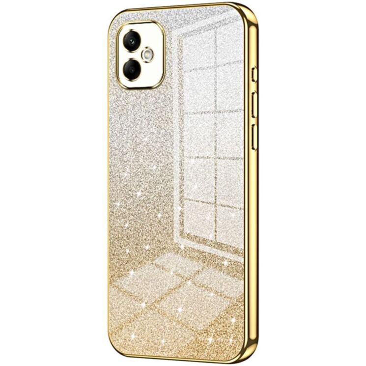 Защитный чехол Deexe Sparkles Cover для Samsung Galaxy A05 (A055) - Gold: фото 1 из 7