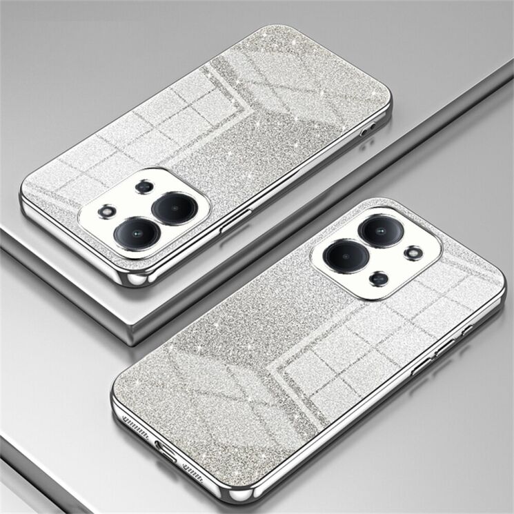 Захисний чохол Deexe Sparkles Cover для Xiaomi Redmi 15C / Poco C85 - Silver (386166S) Захисний чохол Deexe Sparkles Cover для Xiaomi Redmi 15C / Poco C85 - Silver: фото 2 з 7
