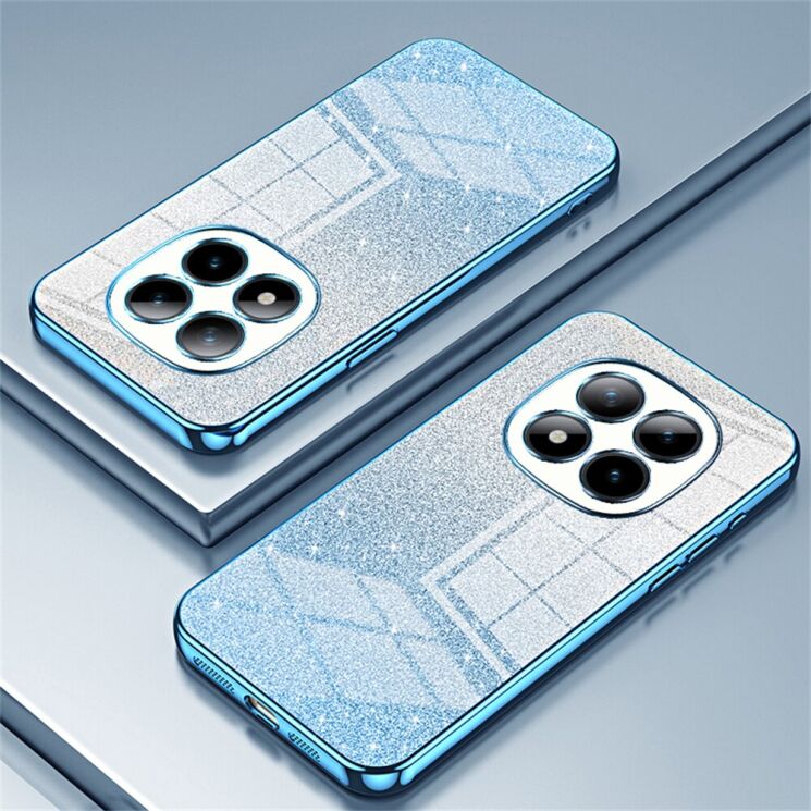 Защитный чехол Deexe Sparkles Cover для Xiaomi Redmi Note 15 Pro Plus / Poco M8 Pro 5G - Blue: фото 2 из 7