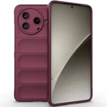 Защитный чехол Deexe Terra Case для Xiaomi Poco F7 Pro - Wine Red: фото 1 из 9
