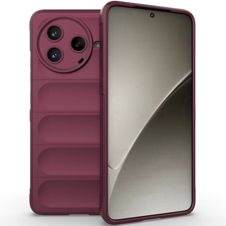 Защитный чехол Deexe Terra Case для Xiaomi Poco F7 Pro - Wine Red: фото 1 из 9