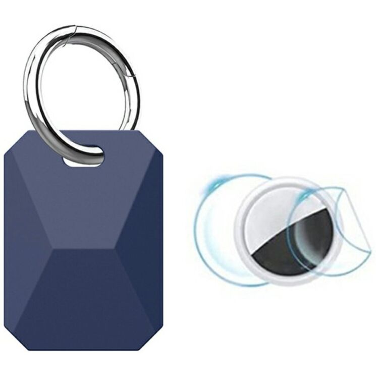 Защитный чехол Deexe Urban Style для Apple AirTags / AirTags 2 - Dark Blue: фото 1 из 8
