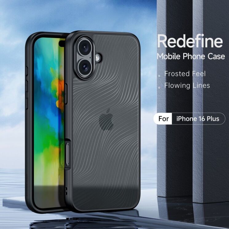 Защитный чехол DUX DUCIS Aimo Series для Apple iPhone 16 - Black: фото 3 из 13