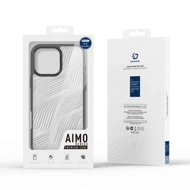 Защитный чехол DUX DUCIS Aimo Series для Apple iPhone 16 Pro - Black: фото 13 из 13