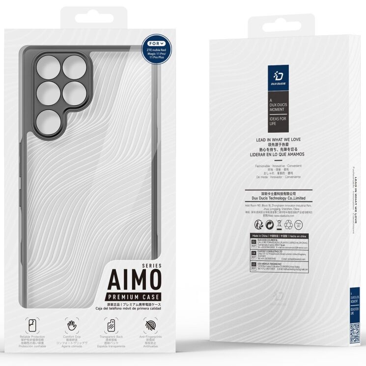 Защитный чехол DUX DUCIS Aimo Series для ZTE Nubia Red Magic 11 Pro - Black: фото 8 из 9