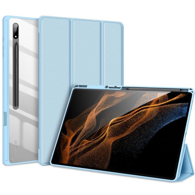 Защитный чехол DUX DUCIS TOBY Series для Samsung Galaxy Tab S8 Ultra (T900/T906) - Blue: фото 3 из 9
