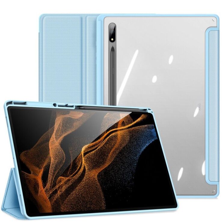 Защитный чехол DUX DUCIS TOBY Series для Samsung Galaxy Tab S8 Ultra (T900/T906) - Blue: фото 1 из 9
