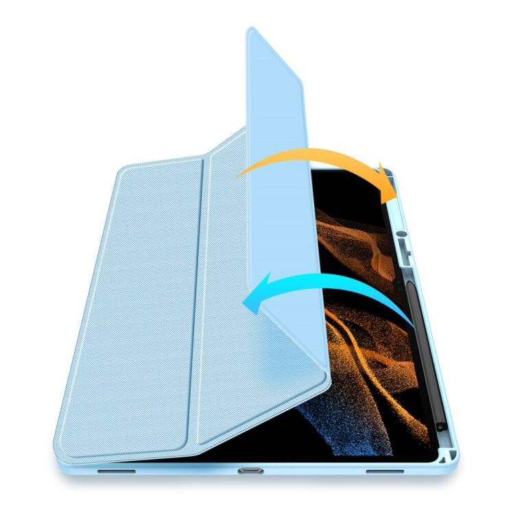 Защитный чехол DUX DUCIS TOBY Series для Samsung Galaxy Tab S8 Ultra (T900/T906) - Blue: фото 5 из 9