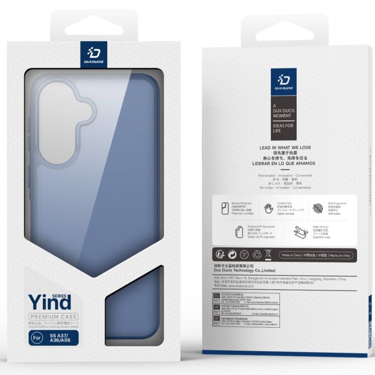 Защитный чехол DUX DUCIS Yind Series для Samsung Galaxy A37 (A376) / A36 (A366) / A56 (A566) - Black: фото 9 из 9