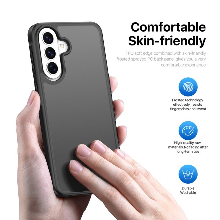 Защитный чехол DUX DUCIS Yind Series для Samsung Galaxy A37 (A376) / A36 (A366) / A56 (A566) - Black: фото 6 из 9