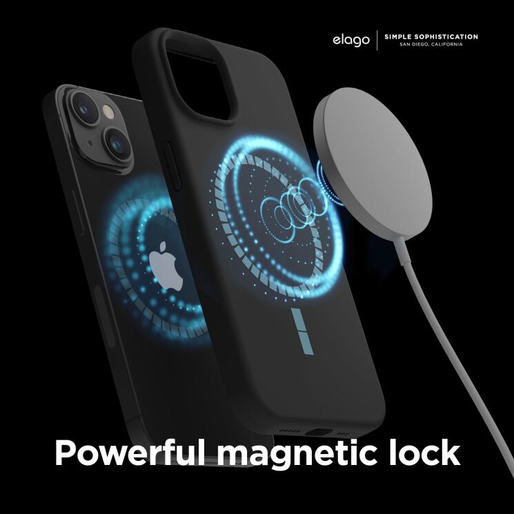 Защитный чехол Elago Silicone Case with MagSafe для Apple iPhone 14 Plus - Jean Indigo: фото 5 из 7