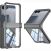 Защитный чехол GKK Airbag Clear Case для Samsung Galaxy Flip 8 - Transparent Black: фото 1 из 8