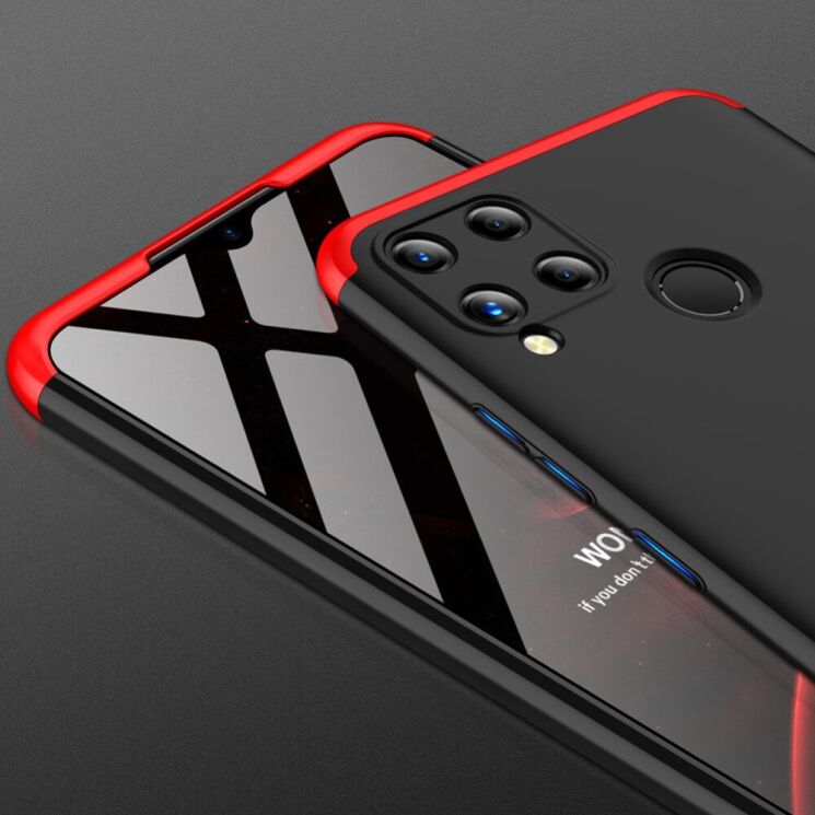 Защитный чехол GKK Double Dip Case для Realme C15 - Black / Red (282403BR) Защитный чехол GKK Double Dip Case для Realme C15 - Black / Red: фото 3 из 12