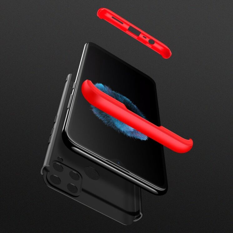Защитный чехол GKK Double Dip Case для Realme C15 - Black / Red (282403BR) Защитный чехол GKK Double Dip Case для Realme C15 - Black / Red: фото 4 из 12