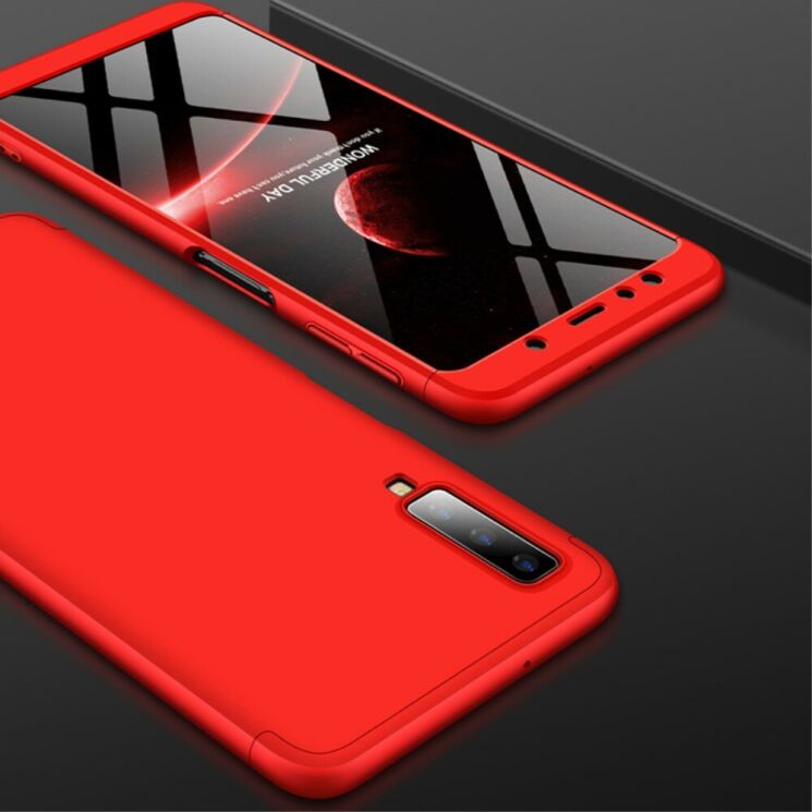 Защитный чехол GKK Double Dip Case для Samsung Galaxy A7 2018 (A750) - Red: фото 6 из 11