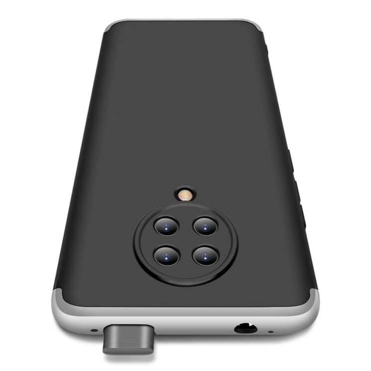 Защитный чехол GKK Double Dip Case для Xiaomi Poco F2 Pro / Redmi K30 Pro - Black / Silver: фото 8 из 8