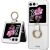Защитный чехол GKK Ring Holder для Samsung Galaxy Flip 6 - Silver: фото 1 из 7