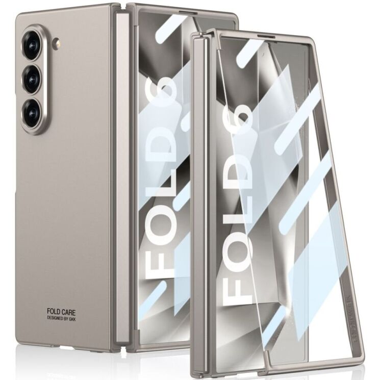 Защитный чехол GKK Super Slim для Samsung Galaxy Fold 6 - Titanium Grey: фото 1 из 7