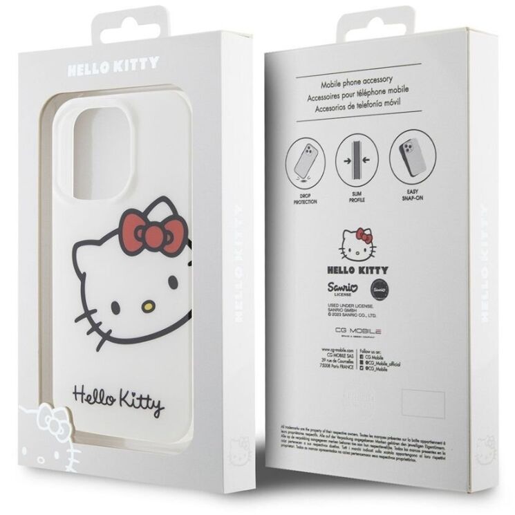 Защитный чехол Hello Kitty IML Head Logo для Apple iPhone 13 Pro - White: фото 8 из 8