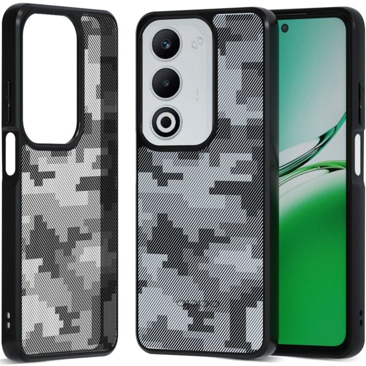 Захисний чохол IBMRS Military для OPPO A5x - Grid Camouflage: фото 1 з 7