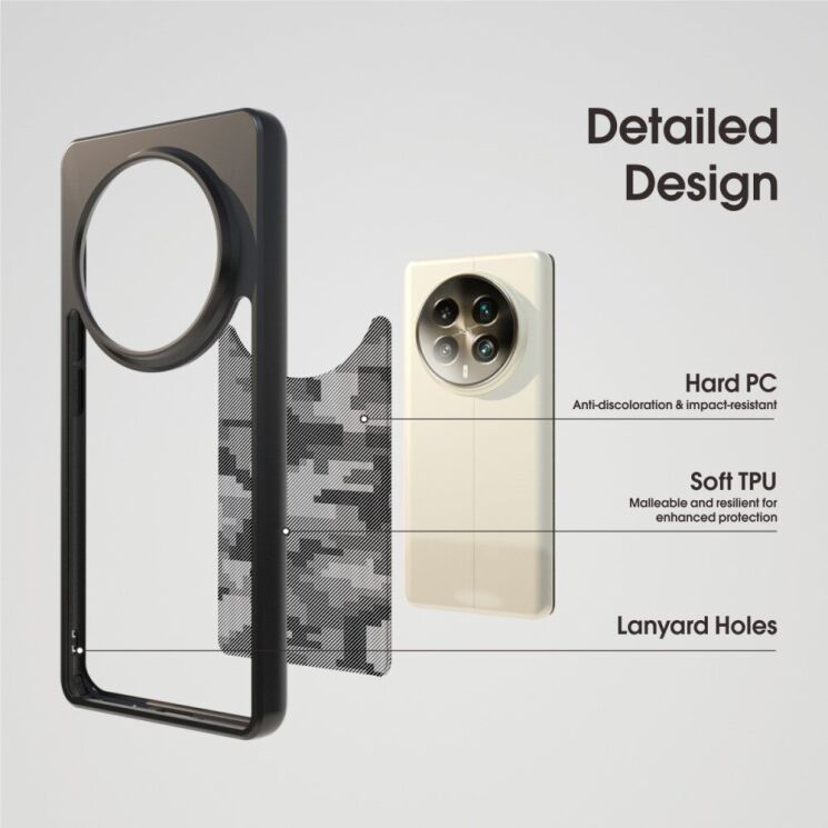 Захисний чохол IBMRS Military для Realme 12 Pro / 12 Pro+ - Artistic Camouflage: фото 2 з 5